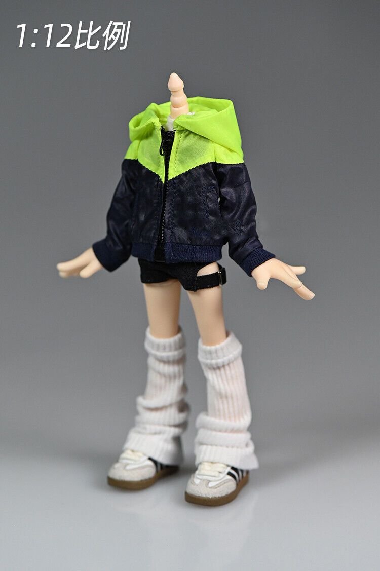 1/12 Sport Jacke Mantel weibliche männliche Kleidung Modell Passform 6" PH Actionfigur Körper - Bild 10 von 10