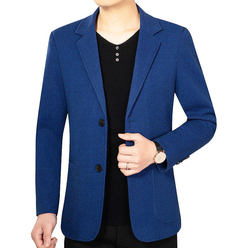 Men Formal Work Blazer Jacket Business Casual Button Slim Fit Suit Coat Tops - Picture 19 of 19