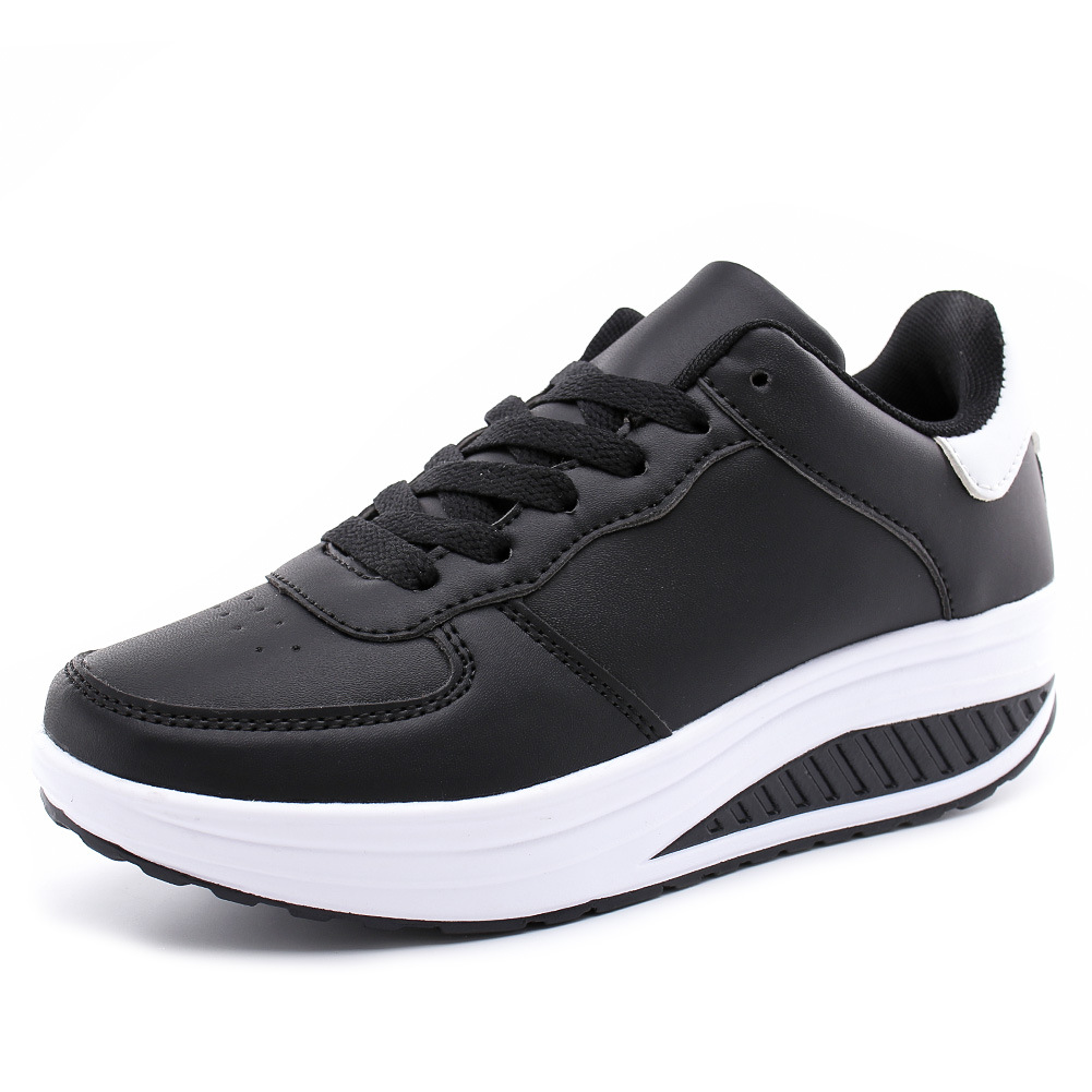 Womens Shape Up Sports Walking Shoes Platform Wedge Toning Gym Fitness Trainers - Picture 14 of 15