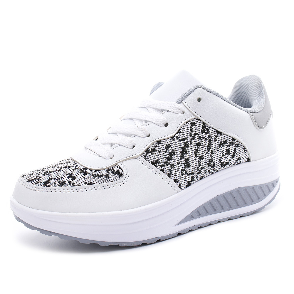 Womens Shape Up Sports Walking Shoes Platform Wedge Toning Gym Fitness Trainers - Picture 11 of 15