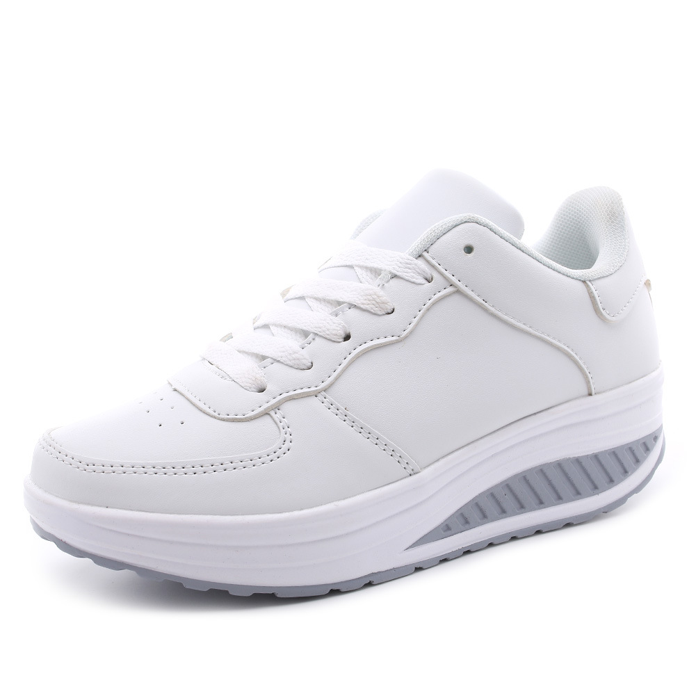 Womens Shape Up Sports Walking Shoes Platform Wedge Toning Gym Fitness Trainers - Picture 12 of 15