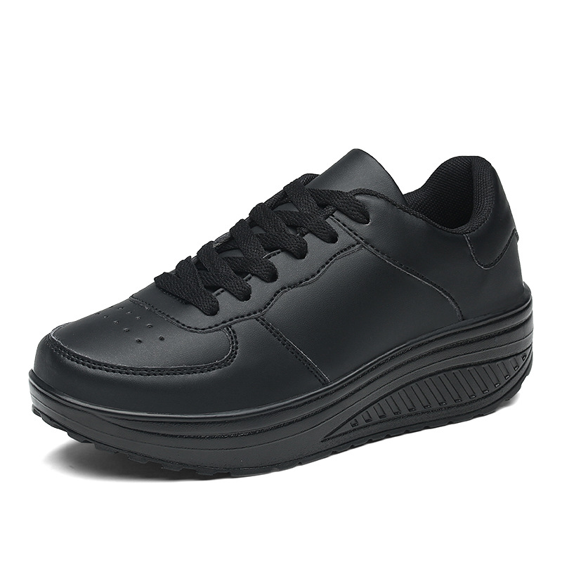 Womens Shape Up Sports Walking Shoes Platform Wedge Toning Gym Fitness Trainers - Picture 15 of 15