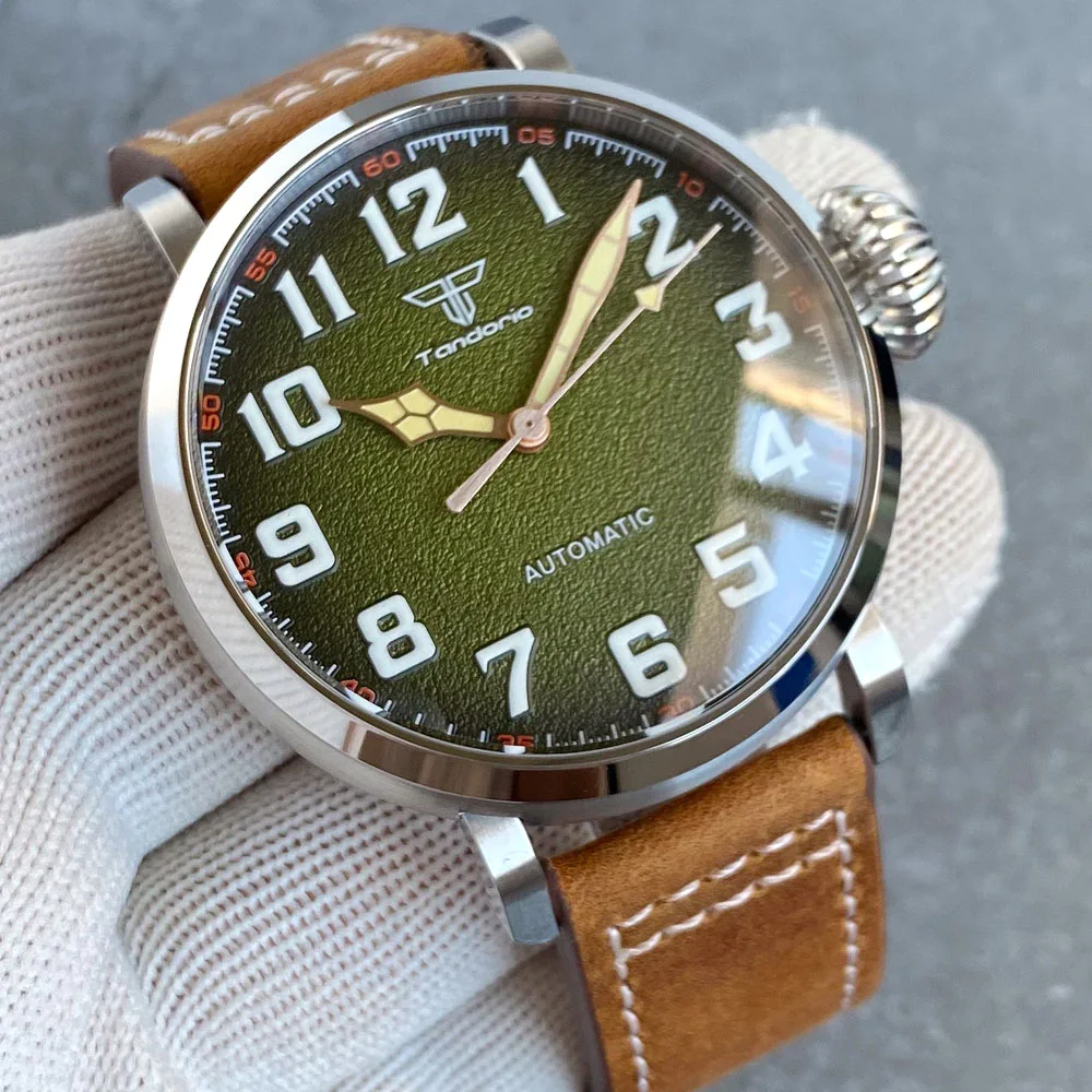47MM blaues Zifferblatt Cusn8 echte Bronze PT5000 NH35A automatische Uhr für Herren Vintage - Bild 12 von 19