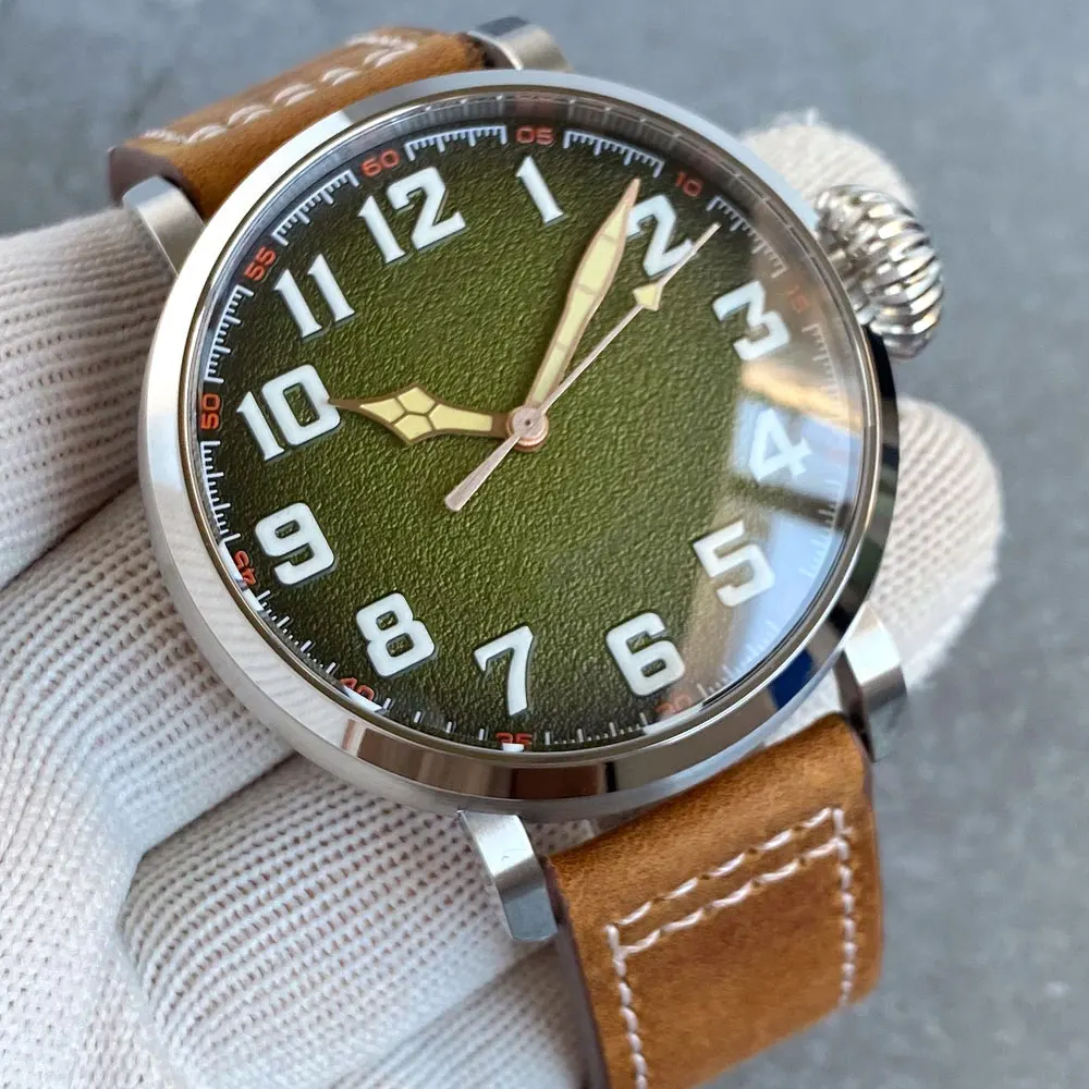 47MM blaues Zifferblatt Cusn8 echte Bronze PT5000 NH35A automatische Uhr für Herren Vintage - Bild 13 von 19