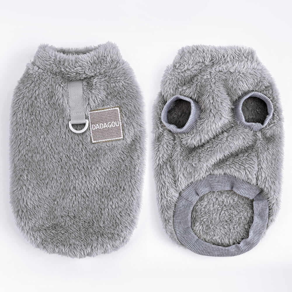 Dog Sweater Faux Fleece Sweater for Small Dogs Cats Coat Warm Vest Clothing - Picture 15 of 19