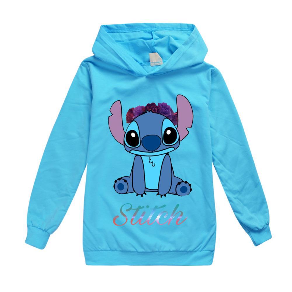 Stitch Hoodie Children Cartoon Clothes Kid Girl Boy Lilo & Stitch Sweatshirt