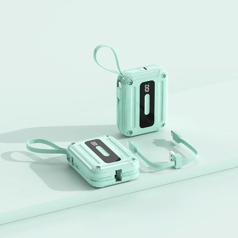 Banco de alimentación de carga rápida de 50000 mAh batería externa con cable USB C y salida - Imagen 23 de 26