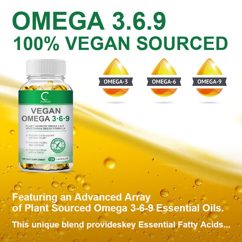 Omega 3-6-9 Dietary Supplement Support Eye Health, Heart, Cardiovascular Health