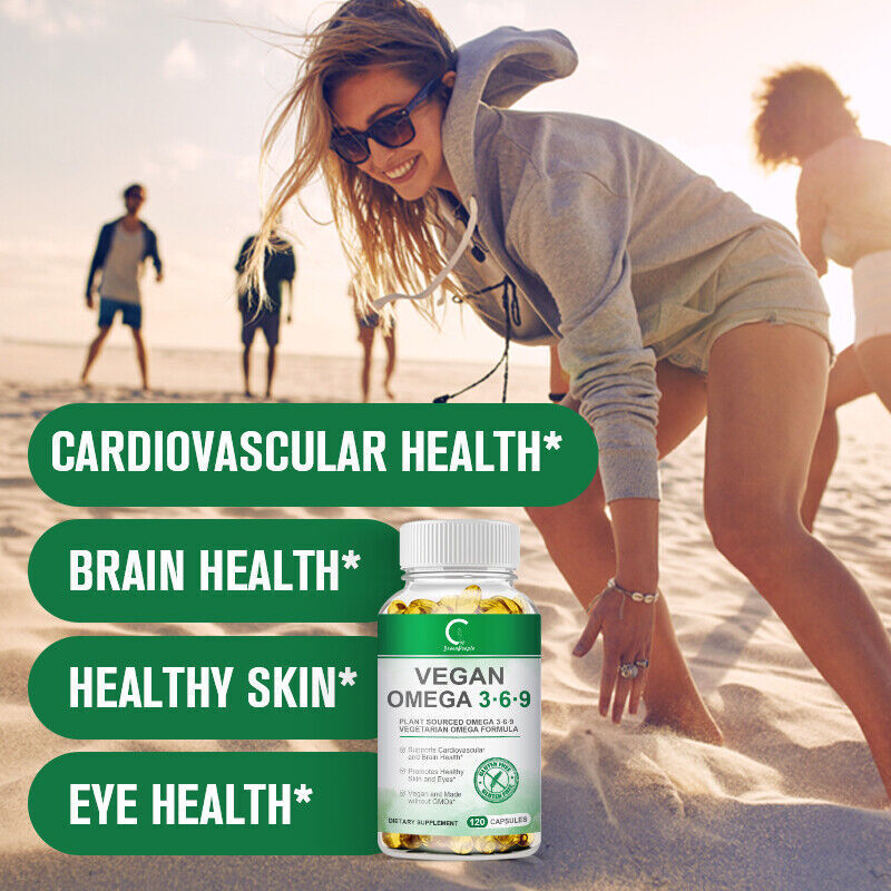 Omega 3-6-9 Dietary Supplement Support Eye Health, Heart, Cardiovascular Health