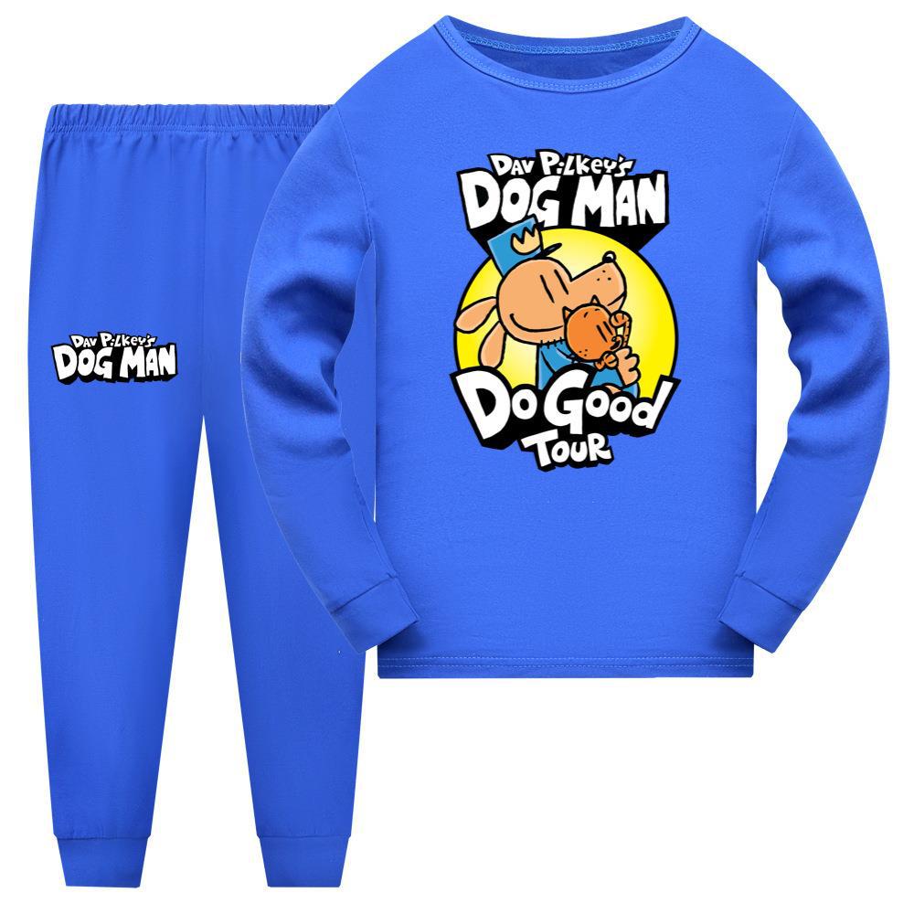 2024 Kids DOG MAN T-shirt Top+Pants Sleepwear Nightwear PJ'S Set Pyjamas Gift UK - Picture 15 of 17