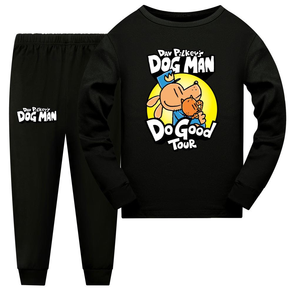 2024 Kids DOG MAN T-shirt Top+Pants Sleepwear Nightwear PJ'S Set Pyjamas Gift UK - Picture 12 of 17