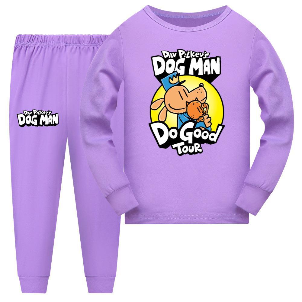 2024 Kids DOG MAN T-shirt Top+Pants Sleepwear Nightwear PJ'S Set Pyjamas Gift UK - Picture 13 of 17