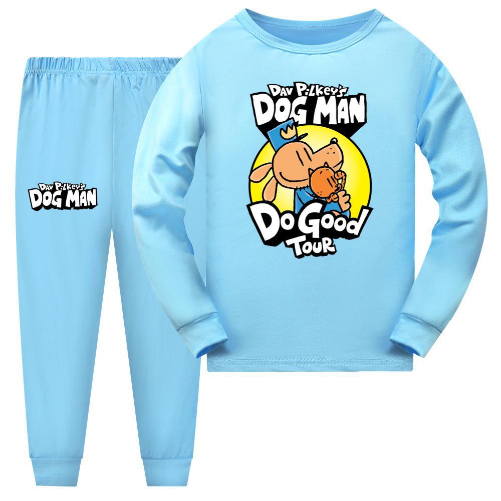 2024 Kids DOG MAN T-shirt Top+Pants Sleepwear Nightwear PJ'S Set Pyjamas Gift UK - Picture 14 of 17