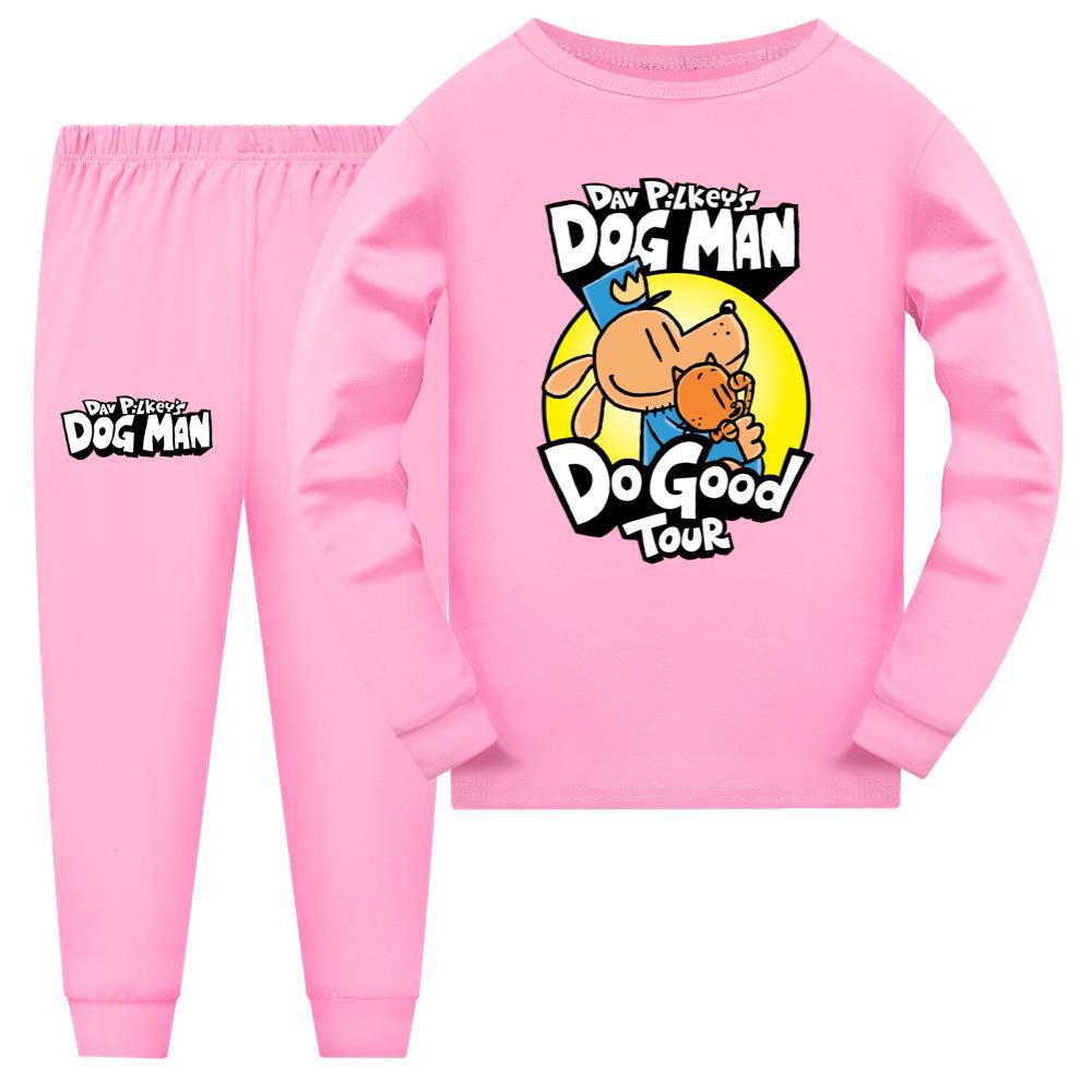 2024 Kids DOG MAN T-shirt Top+Pants Sleepwear Nightwear PJ'S Set Pyjamas Gift UK - Picture 16 of 17
