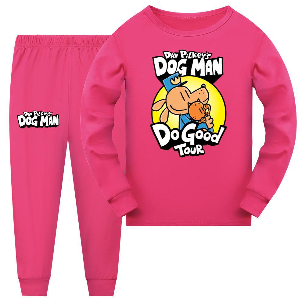 2024 Kids DOG MAN T-shirt Top+Pants Sleepwear Nightwear PJ'S Set Pyjamas Gift UK - Picture 17 of 17
