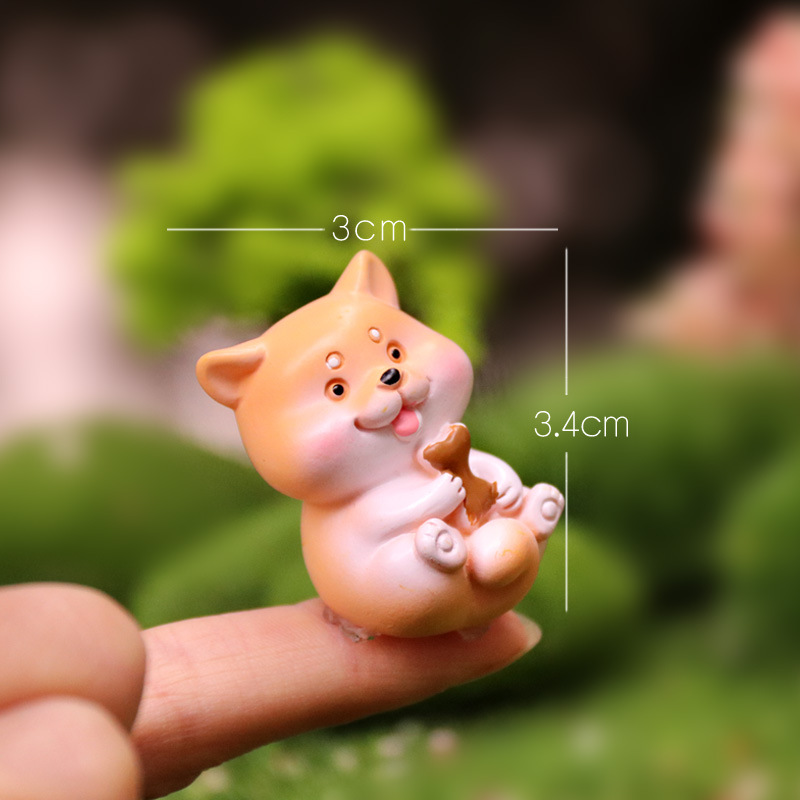 Süße Akita Hundepuppe, kleine Hundepuppe, Shiba Inu Cartoon Tier Desktop Ornament - Bild 23 von 26