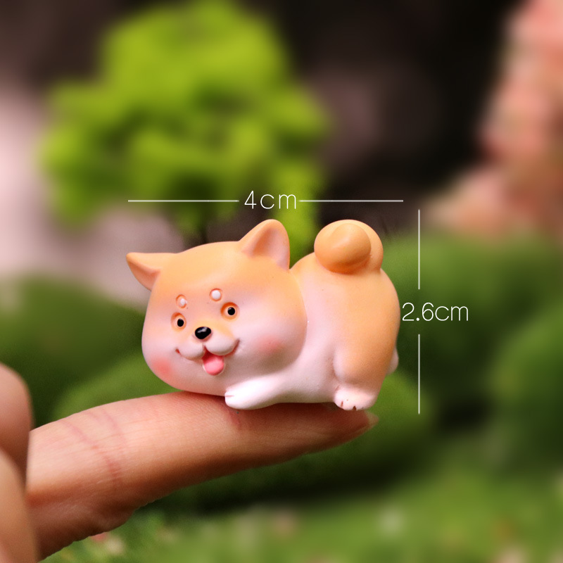 Süße Akita Hundepuppe, kleine Hundepuppe, Shiba Inu Cartoon Tier Desktop Ornament - Bild 24 von 26