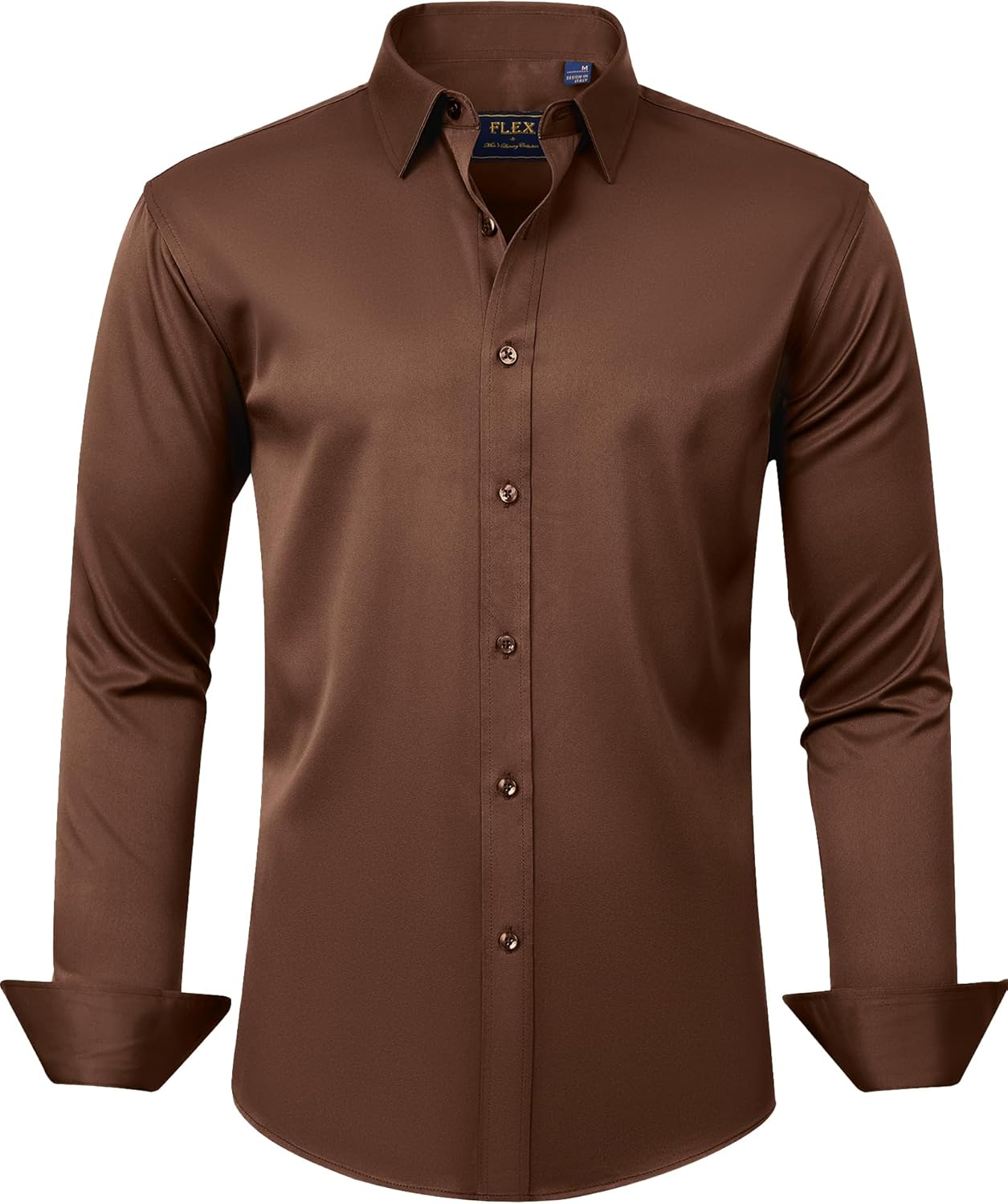 Men's Stretch Dress Shirts - Wrinkle-Free Business Casual Button Down - Picture 35 of 215