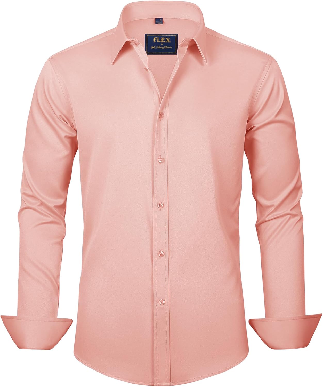 Men's Stretch Dress Shirts - Wrinkle-Free Business Casual Button Down - Picture 41 of 215