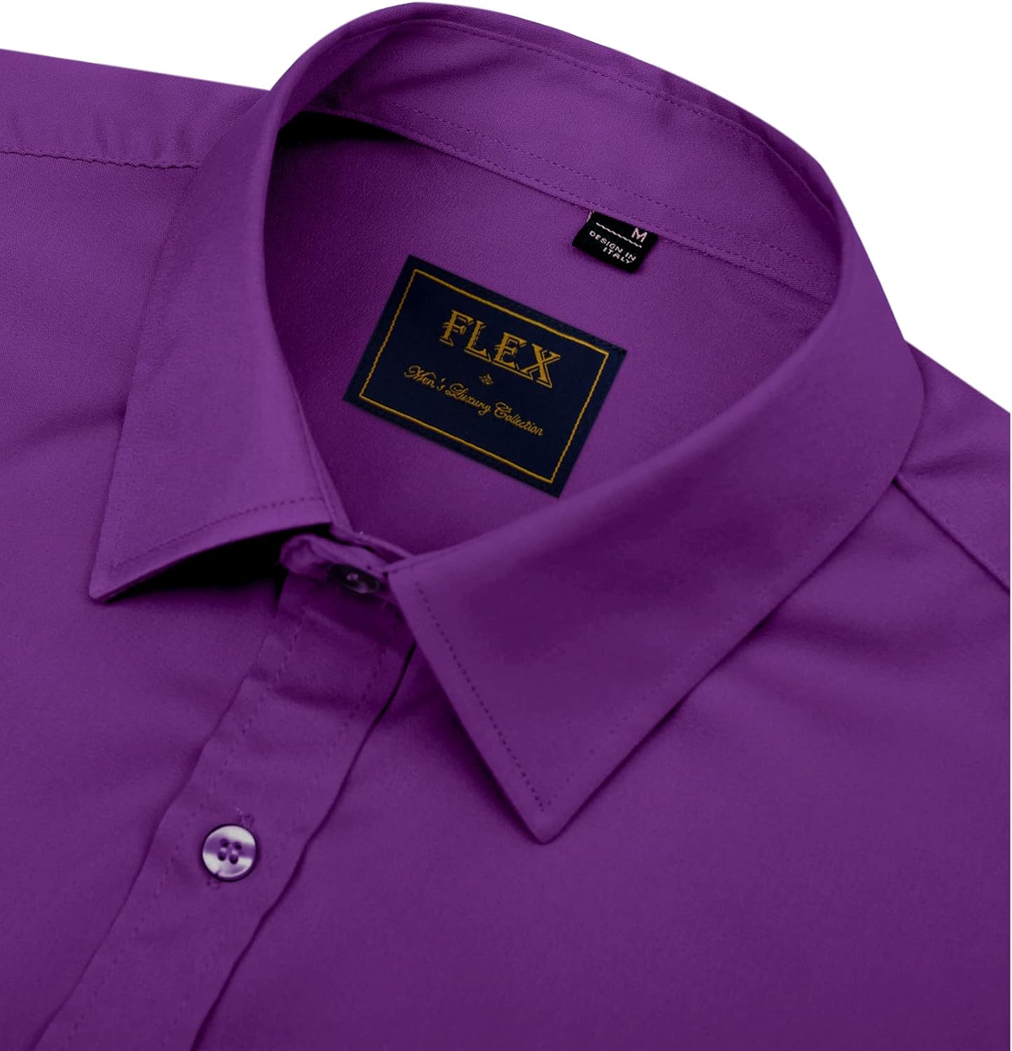 Men's Stretch Dress Shirts - Wrinkle-Free Business Casual Button Down - Picture 60 of 215