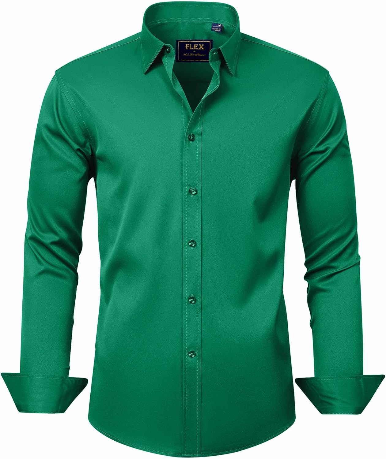 Men's Stretch Dress Shirts - Wrinkle-Free Business Casual Button Down - Picture 76 of 215