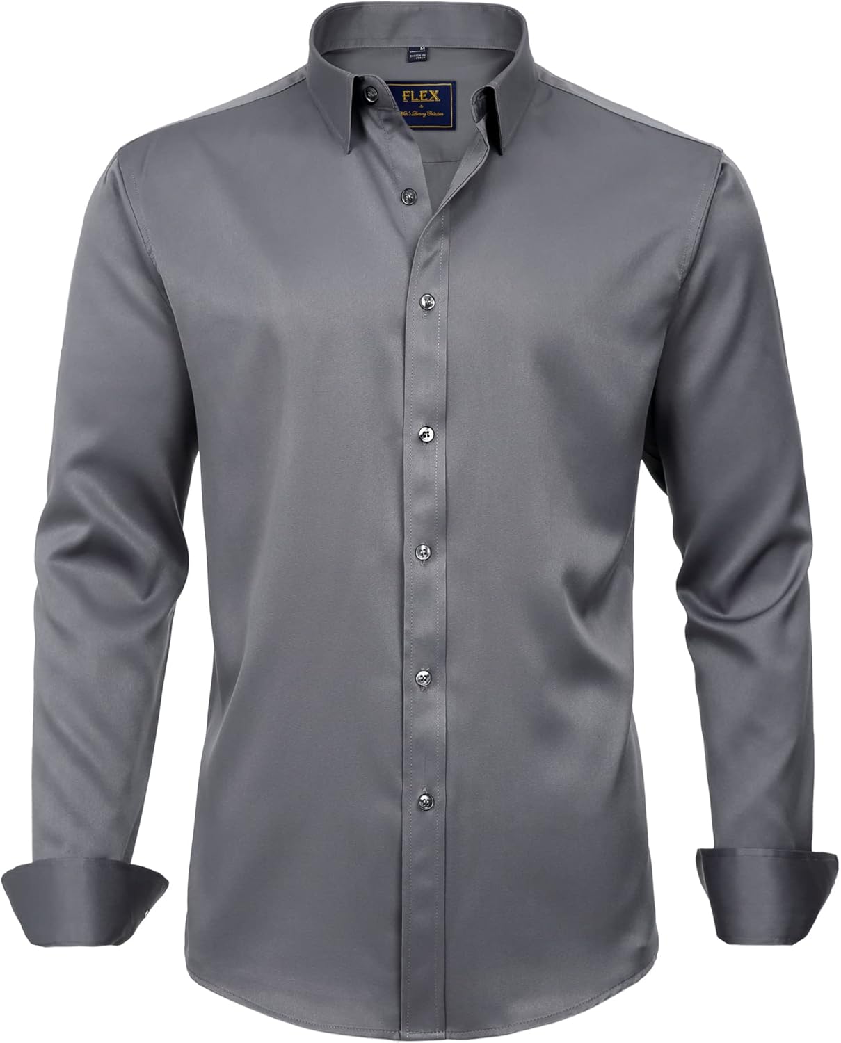 Men's Stretch Dress Shirts - Wrinkle-Free Business Casual Button Down - Picture 94 of 215