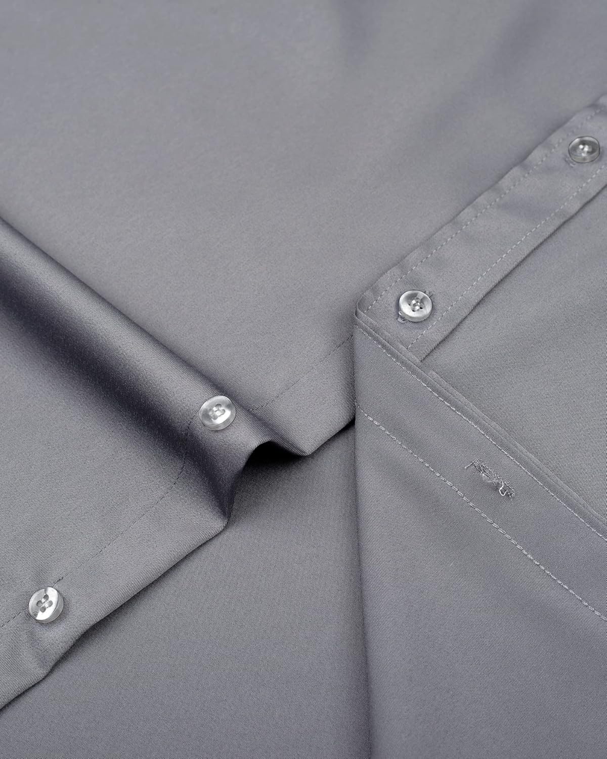 Men's Stretch Dress Shirts - Wrinkle-Free Business Casual Button Down - Picture 99 of 215