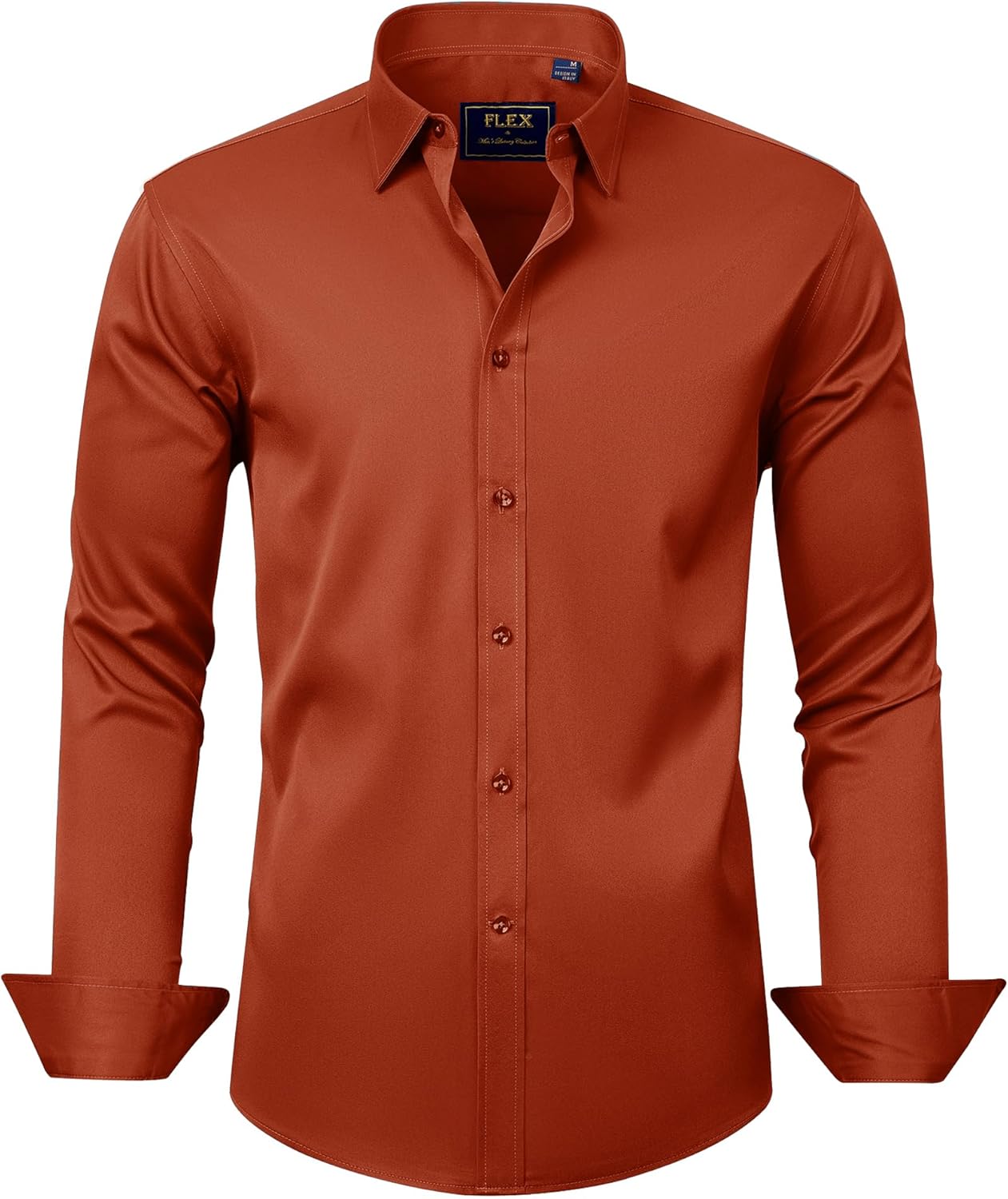 Men's Stretch Dress Shirts - Wrinkle-Free Business Casual Button Down - Picture 106 of 215