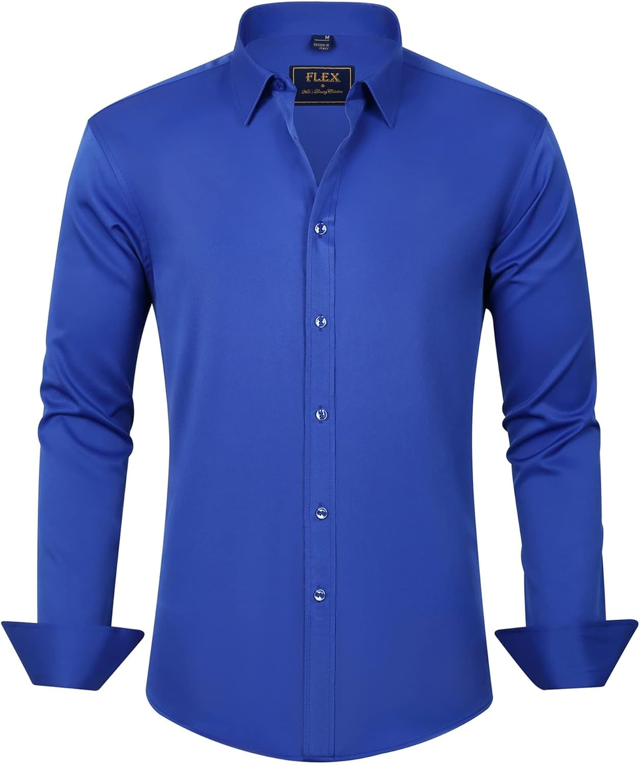 Men's Stretch Dress Shirts - Wrinkle-Free Business Casual Button Down - Picture 112 of 215