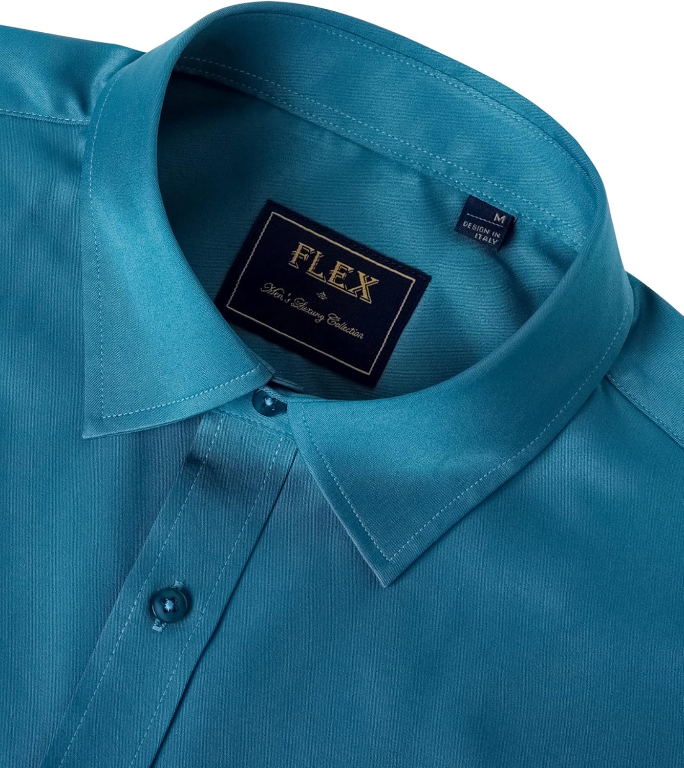 Men's Stretch Dress Shirts - Wrinkle-Free Business Casual Button Down - Picture 126 of 215