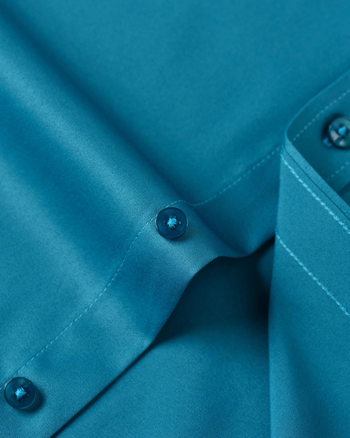 Men's Stretch Dress Shirts - Wrinkle-Free Business Casual Button Down - Picture 129 of 215