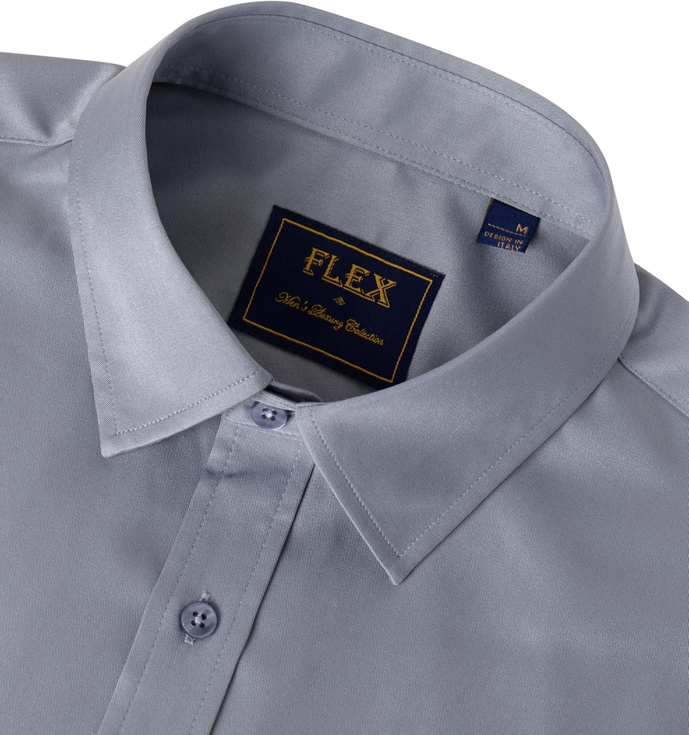 Men's Stretch Dress Shirts - Wrinkle-Free Business Casual Button Down - Picture 150 of 215