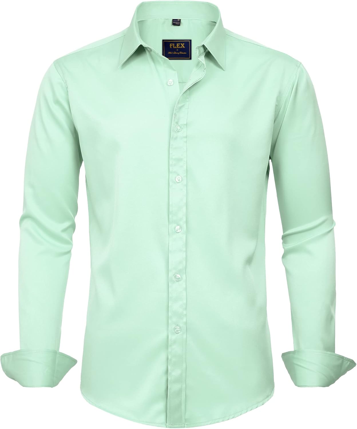 Men's Stretch Dress Shirts - Wrinkle-Free Business Casual Button Down - Picture 160 of 215