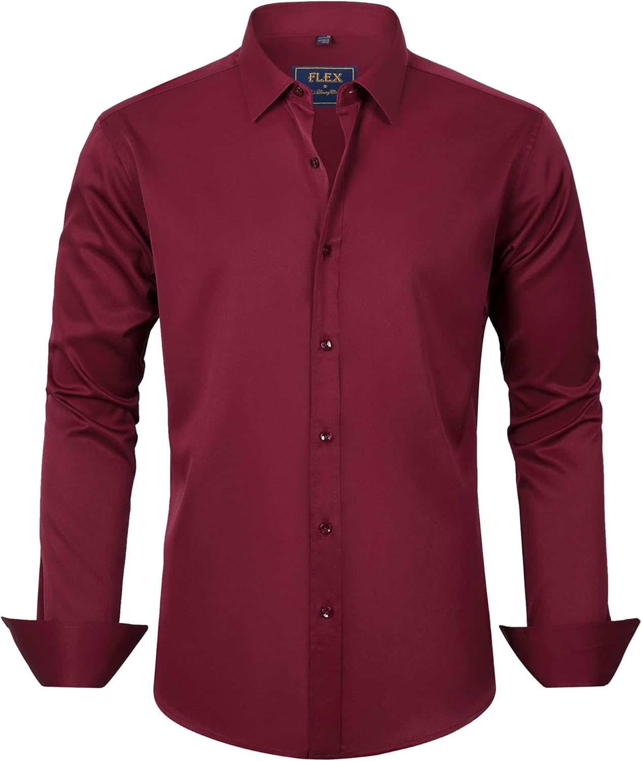 Men's Stretch Dress Shirts - Wrinkle-Free Business Casual Button Down - Picture 166 of 215