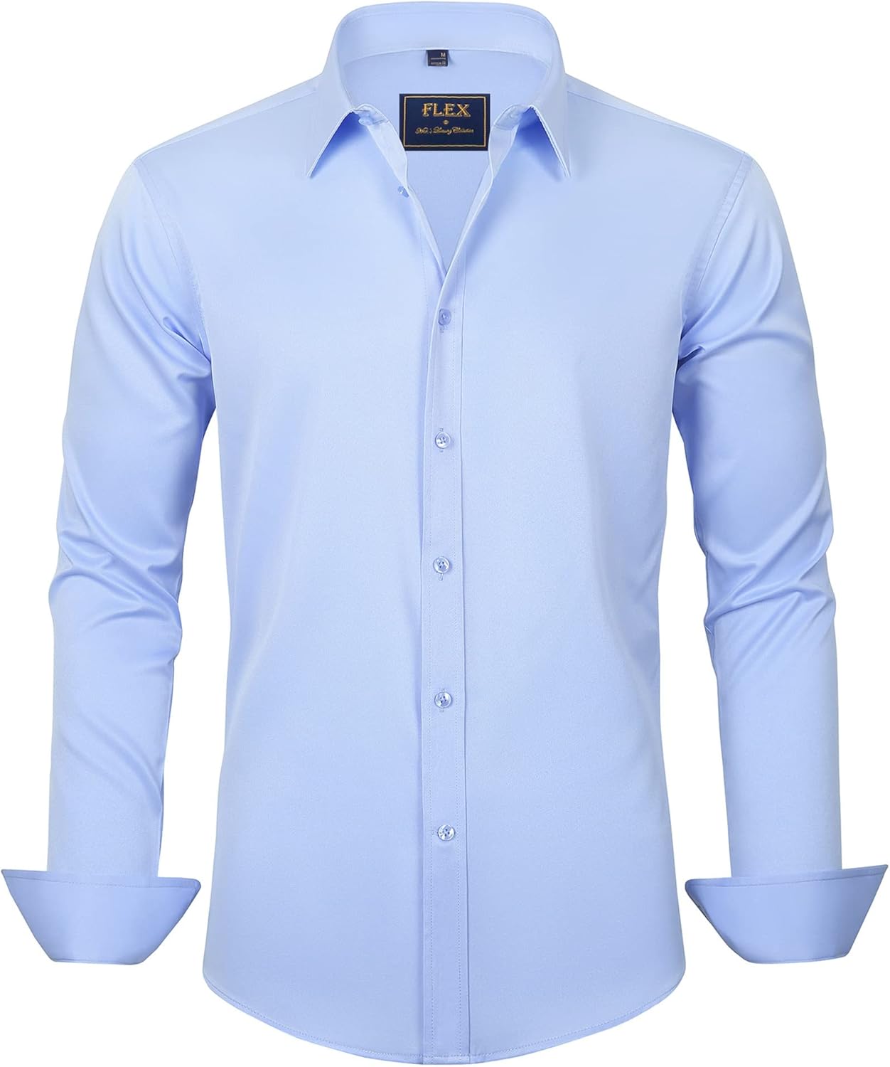 Men's Stretch Dress Shirts - Wrinkle-Free Business Casual Button Down - Picture 180 of 215
