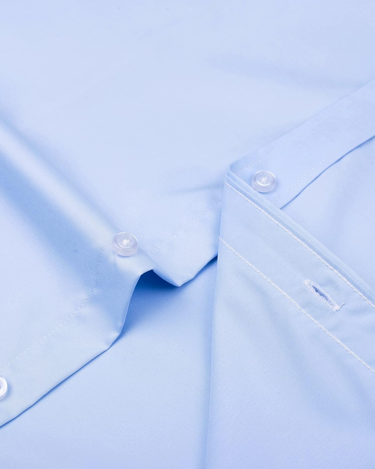 Men's Stretch Dress Shirts - Wrinkle-Free Business Casual Button Down - Picture 185 of 215