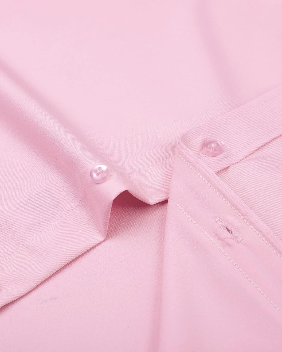Men's Stretch Dress Shirts - Wrinkle-Free Business Casual Button Down - Picture 197 of 215