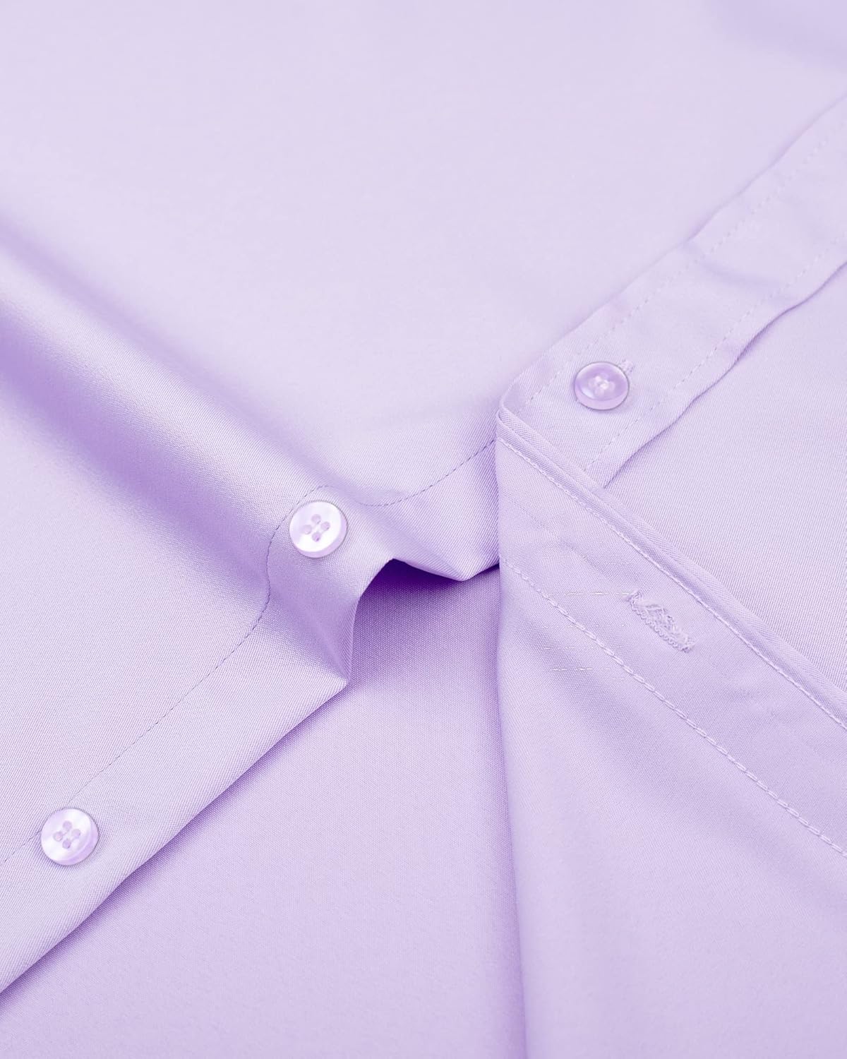 Men's Stretch Dress Shirts - Wrinkle-Free Business Casual Button Down - Picture 203 of 215