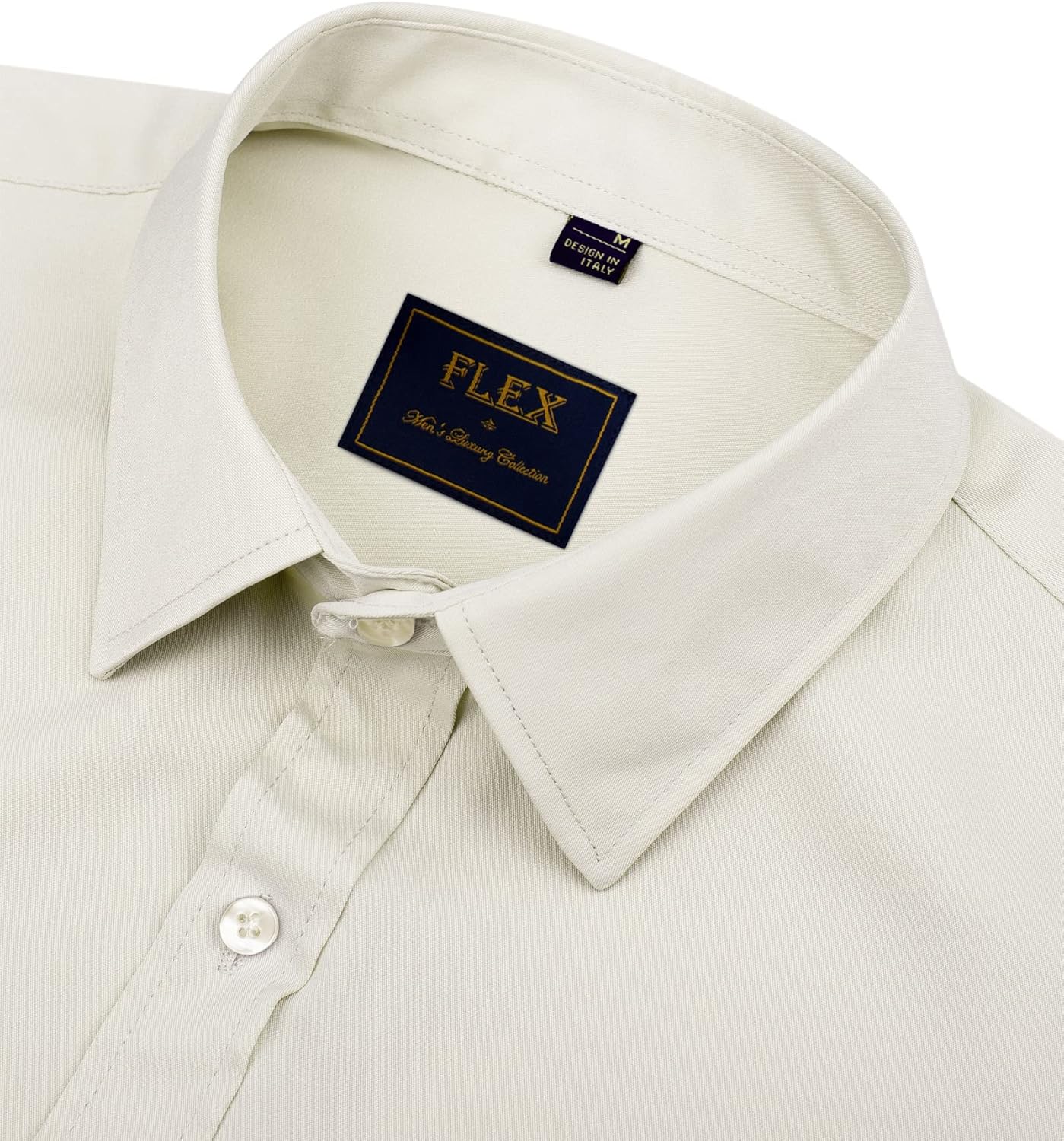 Men's Stretch Dress Shirts - Wrinkle-Free Business Casual Button Down - Picture 206 of 215