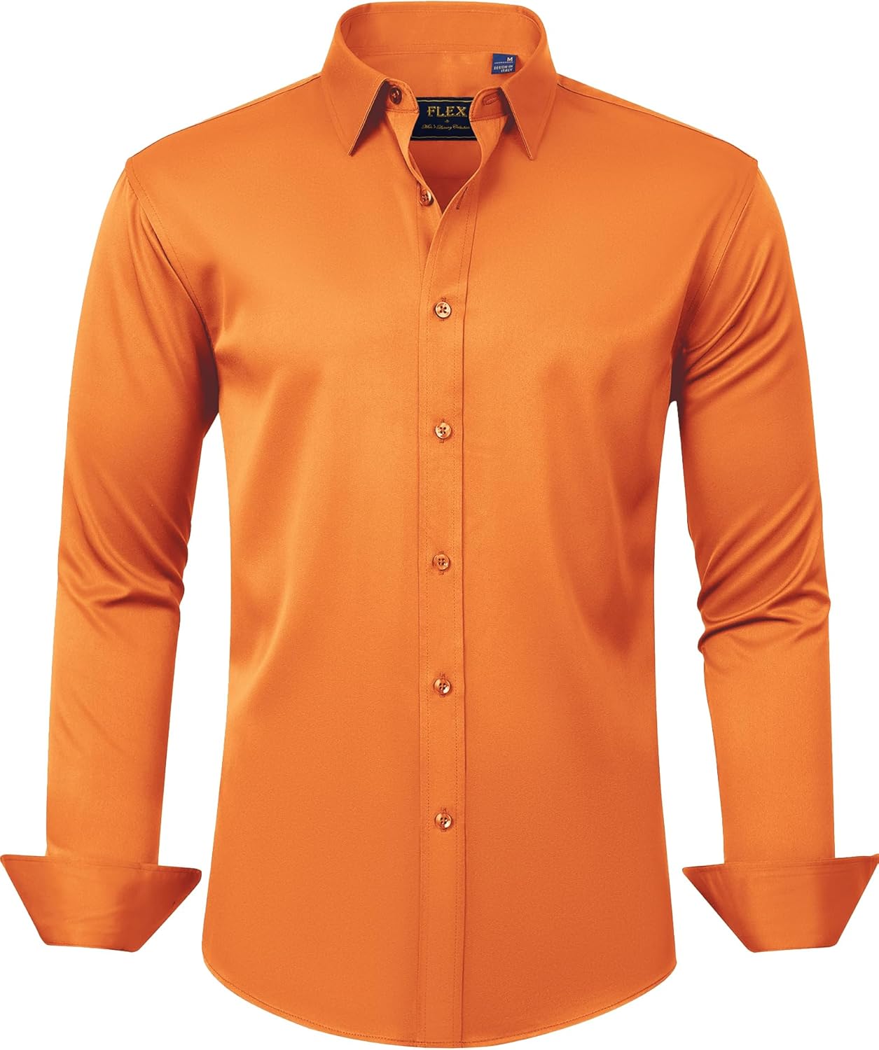 Men's Stretch Dress Shirts - Wrinkle-Free Business Casual Button Down - Picture 210 of 215