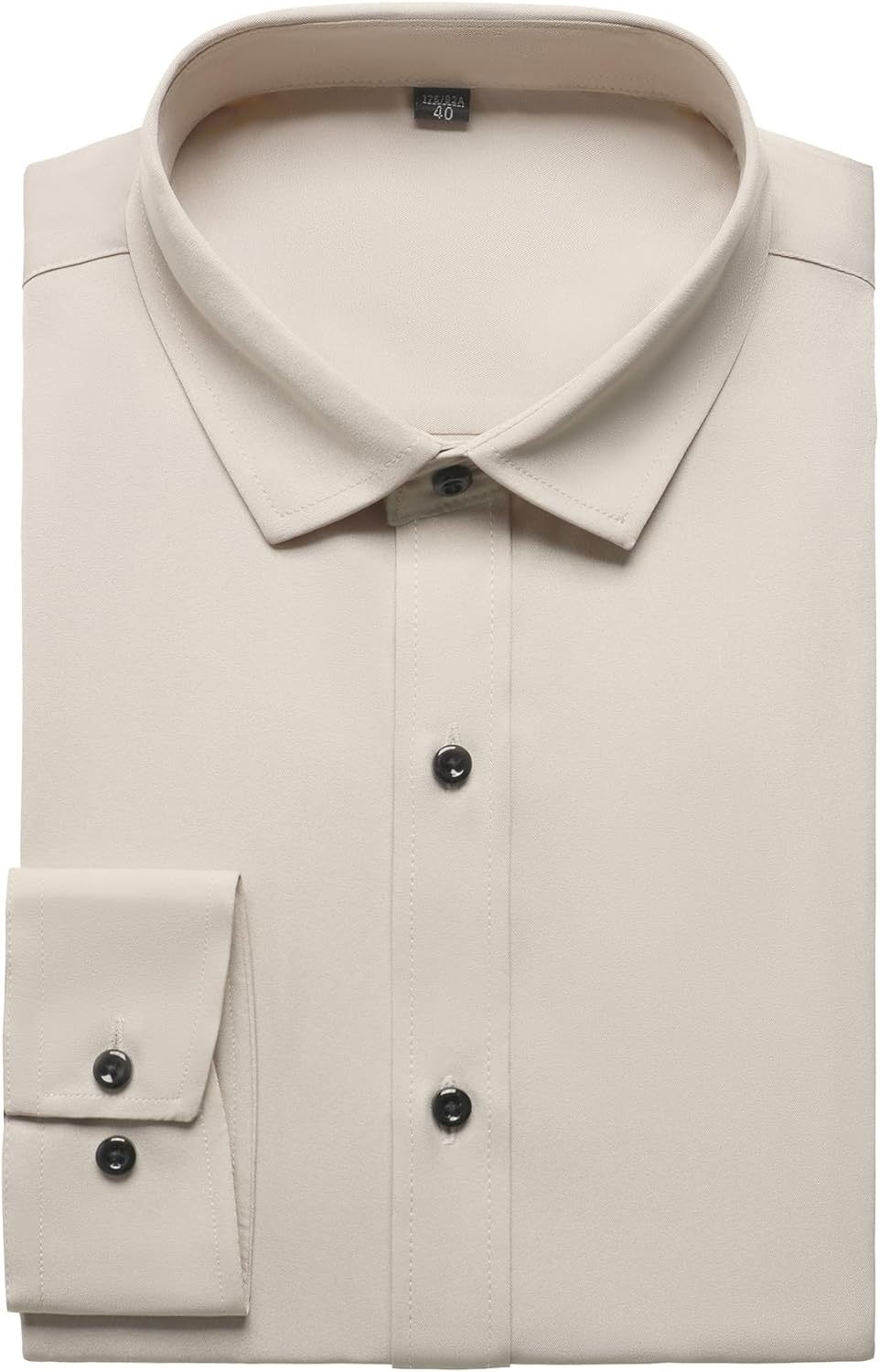 Men's Stretch Wrinkle Dress Formal Wedding Prom Slim Fit Button Down Shirts - Picture 78 of 162