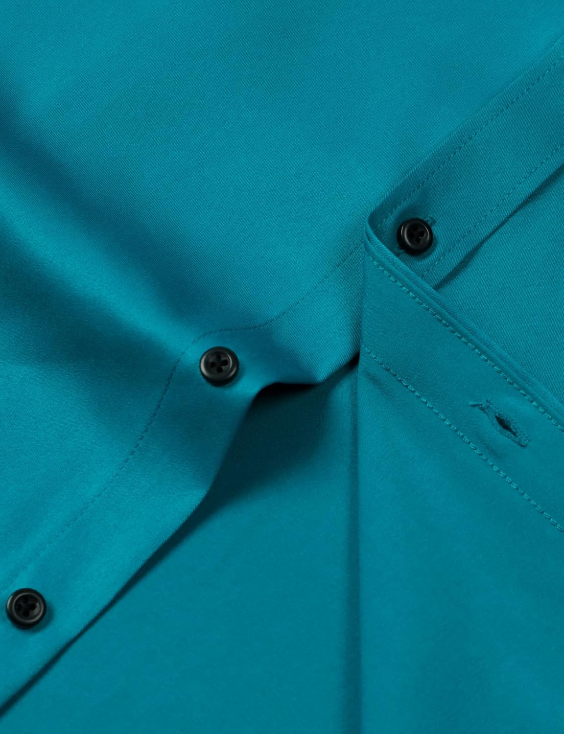 Men's Stretch Wrinkle Dress Formal Wedding Prom Slim Fit Button Down Shirts - Picture 83 of 162