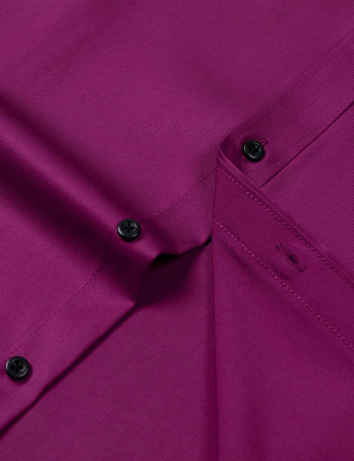 Men's Stretch Wrinkle Dress Formal Wedding Prom Slim Fit Button Down Shirts - Picture 89 of 162