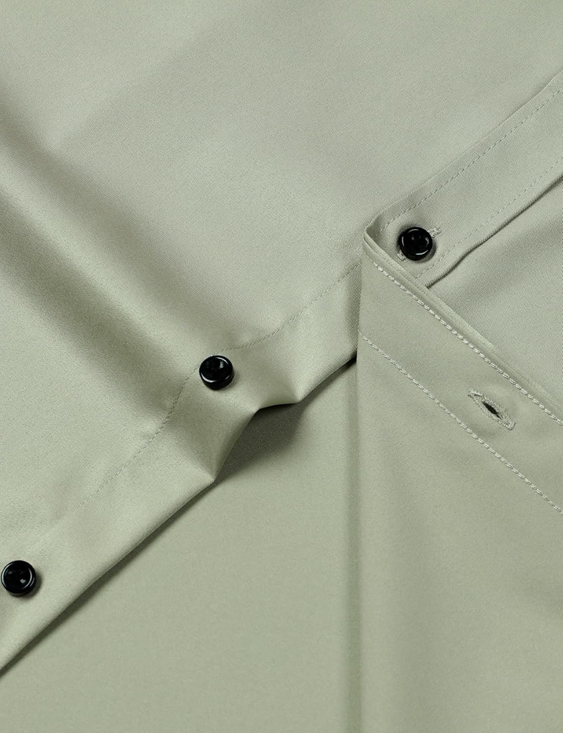 Men's Stretch Wrinkle Dress Formal Wedding Prom Slim Fit Button Down Shirts - Picture 101 of 162