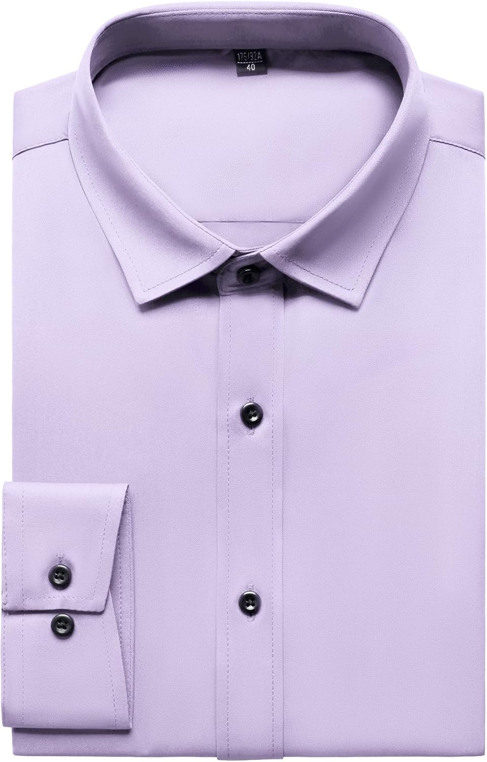 Men's Stretch Wrinkle Dress Formal Wedding Prom Slim Fit Button Down Shirts - Picture 156 of 162