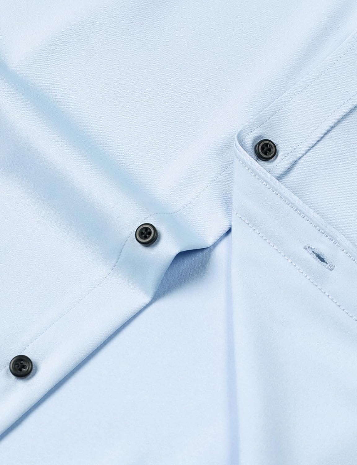 Men's Stretch Wrinkle Dress Formal Wedding Prom Slim Fit Button Down Shirts - Picture 161 of 162