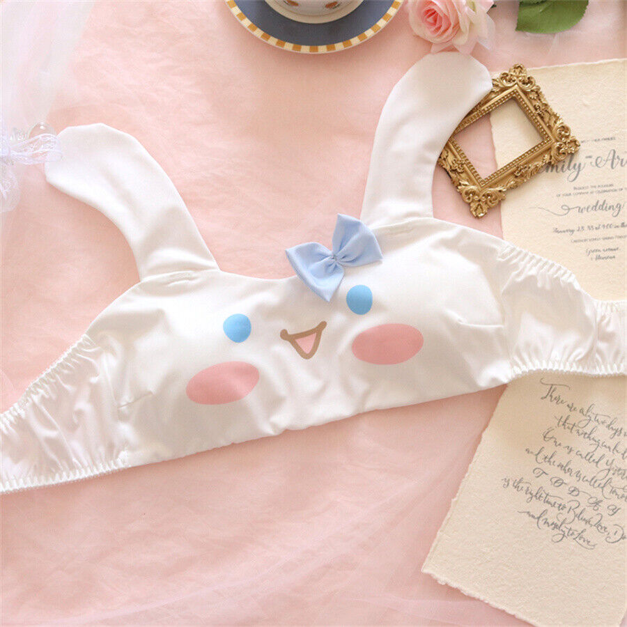 Cinnamoroll Non-wire Bandeau Bra Panties Suit Girls Cute Tube Top Underpants Set - Picture 16 of 21