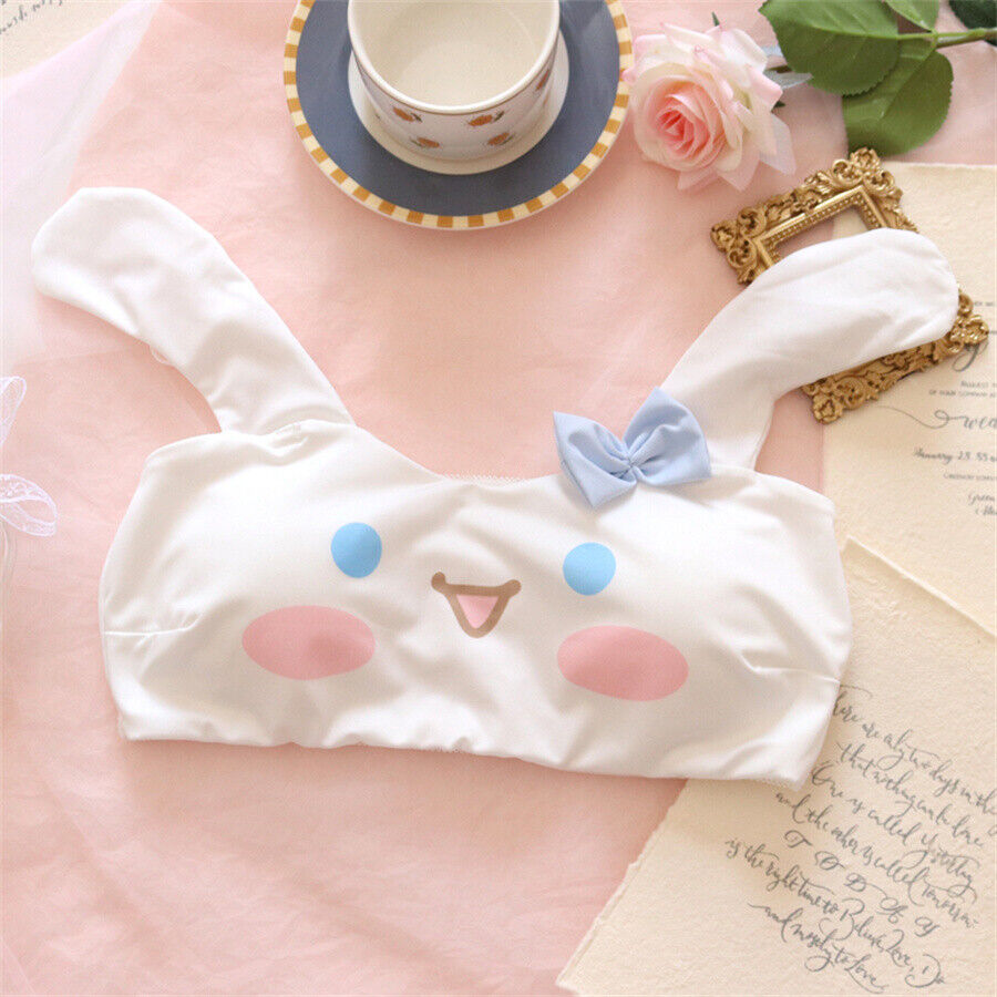 Cinnamoroll Non-wire Bandeau Bra Panties Suit Girls Cute Tube Top Underpants Set - Picture 17 of 21