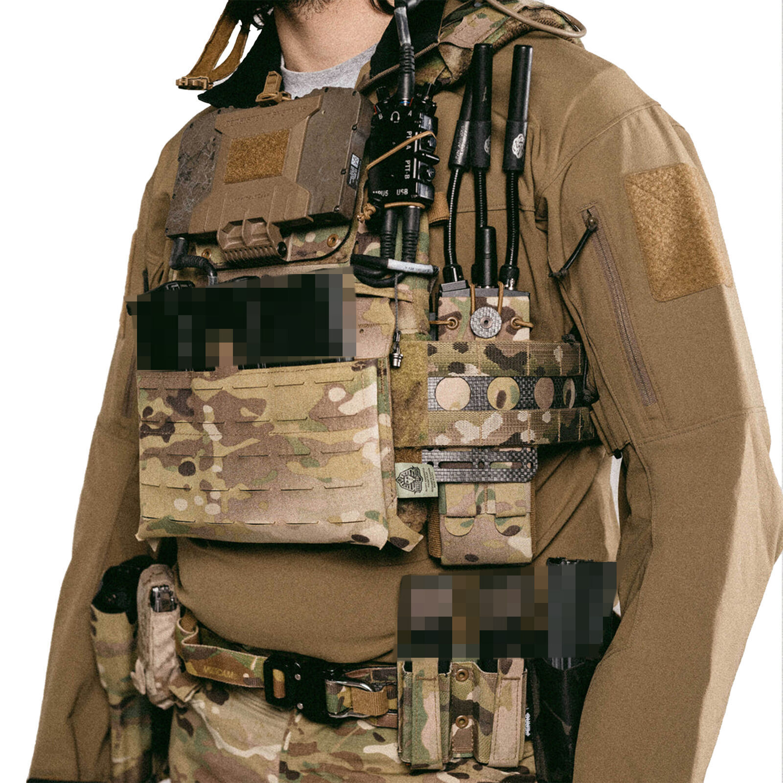 Tactical Airsoft Full Set Small Pouch Bag Straps Belt Accessories FCPC V5 Vest - Picture 108 of 269