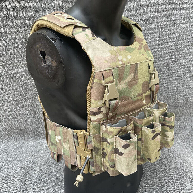 Tactical Airsoft Full Set Small Pouch Bag Straps Belt Accessories FCPC V5 Vest - Picture 132 of 269